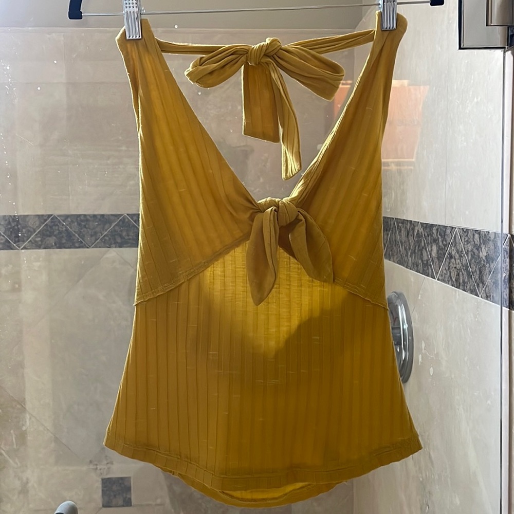 Free People light green halter top